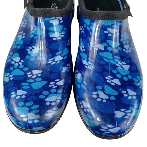 Sloggers Women's Waterproof Rain Garden Clog Shoe Comfort Insole Blue Size 10 - Picture 2 of 9
